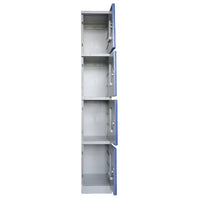 ABS Plastic Lockers 4 Door Single Bank