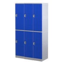 Steelco ABS Plastic Lockers 2 Door Triple Bank