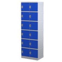 Steelco ABS Plastic Lockers 6 Doors Double Bank