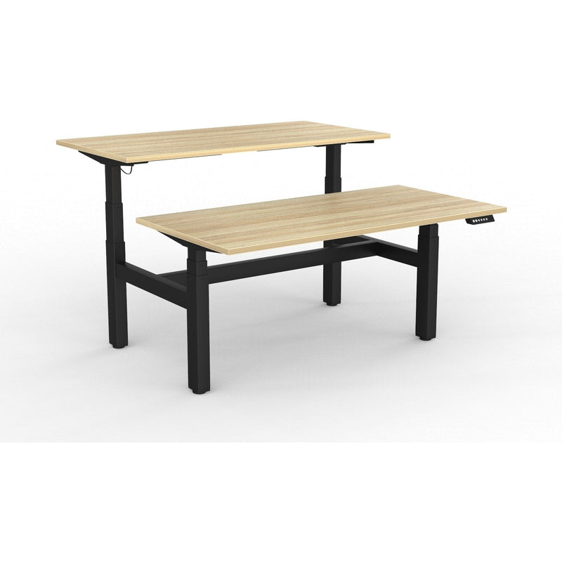 Agile+ Electric Height Adjustable 2 Person Double Sided Workstation