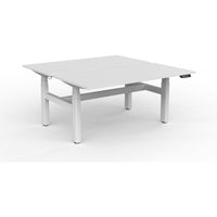 Agile+ Electric Height Adjustable 2 Person Double Sided Workstation