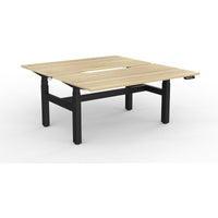 Agile+ Electric Height Adjustable 2 Person Double Sided Workstation