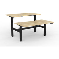 Agile+ Electric Height Adjustable 2 Person Double Sided Workstation