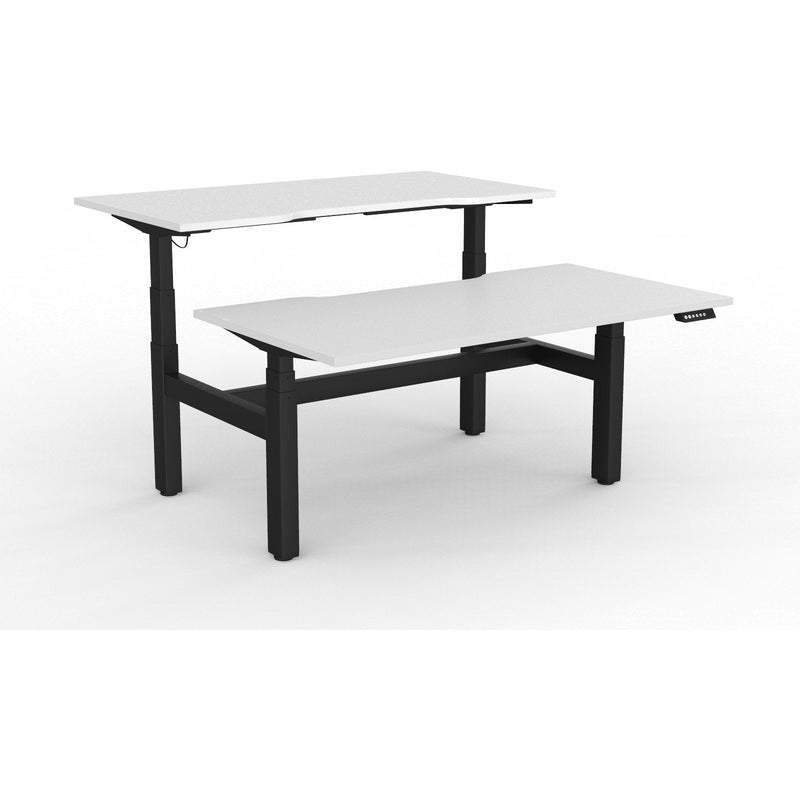 Agile+ Electric Height Adjustable 2 Person Double Sided Workstation