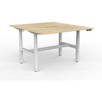 Agile+ Electric Height Adjustable 2 Person Double Sided Workstation
