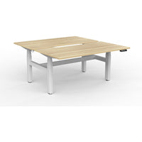 Agile+ Electric Height Adjustable 2 Person Double Sided Workstation