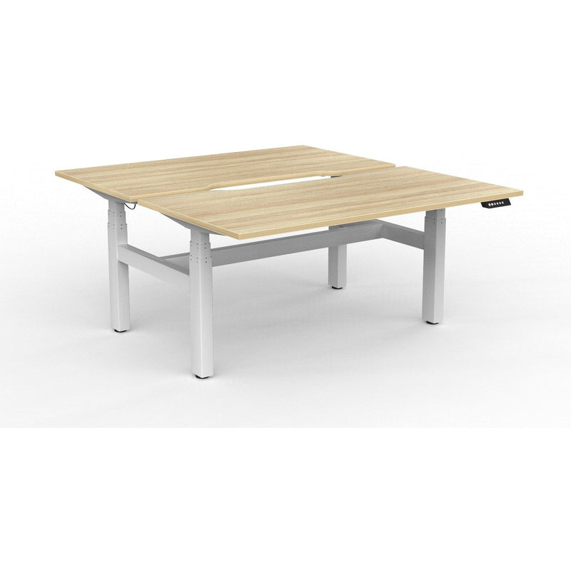 Agile+ Electric Height Adjustable 2 Person Double Sided Workstation