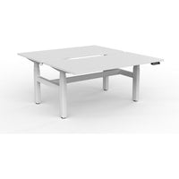 Agile+ Electric Height Adjustable 2 Person Double Sided Workstation
