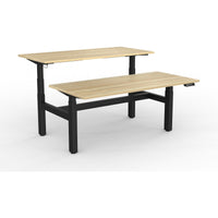 Agile+ Electric Height Adjustable 2 Person Double Sided Workstation