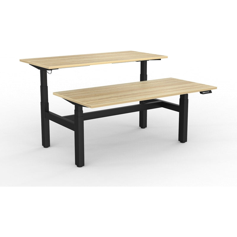 Agile+ Electric Height Adjustable 2 Person Double Sided Workstation