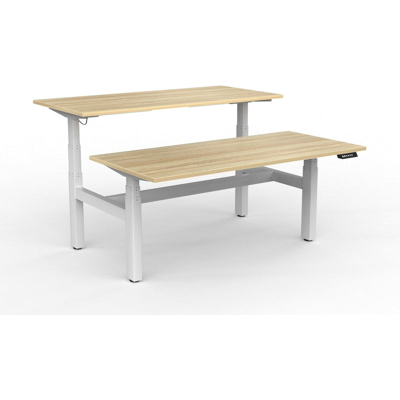 Agile+ Electric Height Adjustable 2 Person Double Sided Workstation