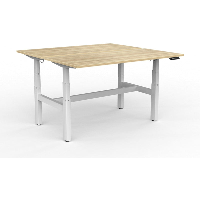 Agile+ Electric Height Adjustable 2 Person Double Sided Workstation