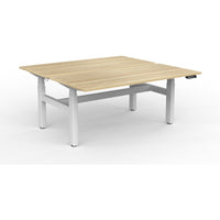 Agile+ Electric Height Adjustable 2 Person Double Sided Workstation