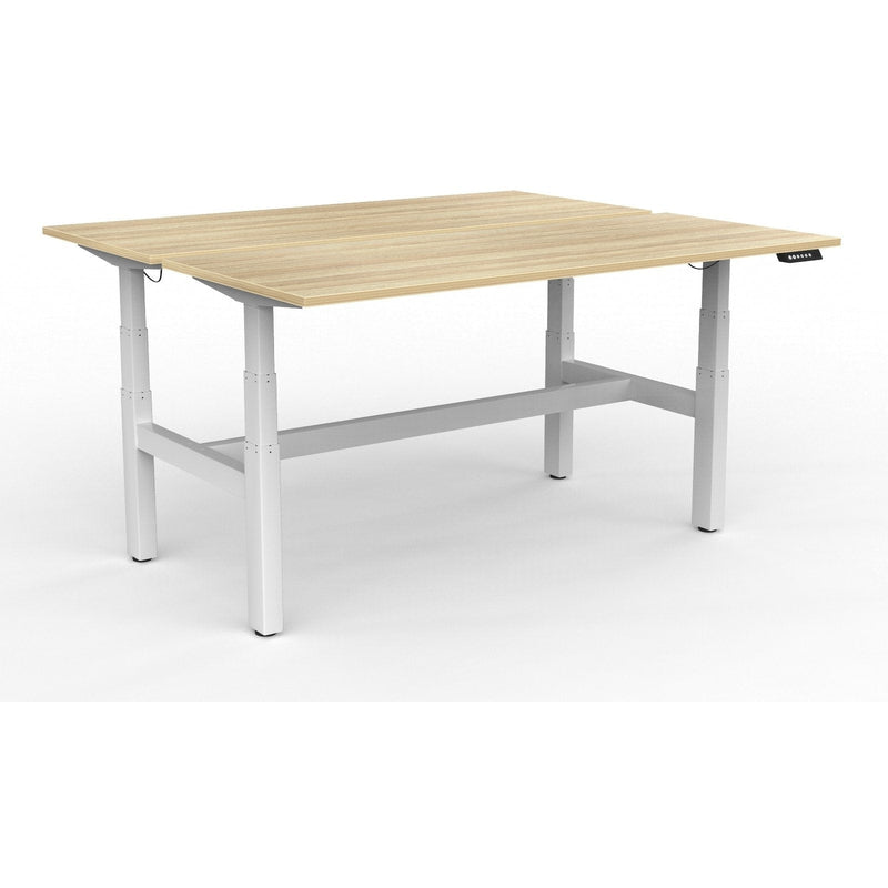 Agile+ Electric Height Adjustable 2 Person Double Sided Workstation