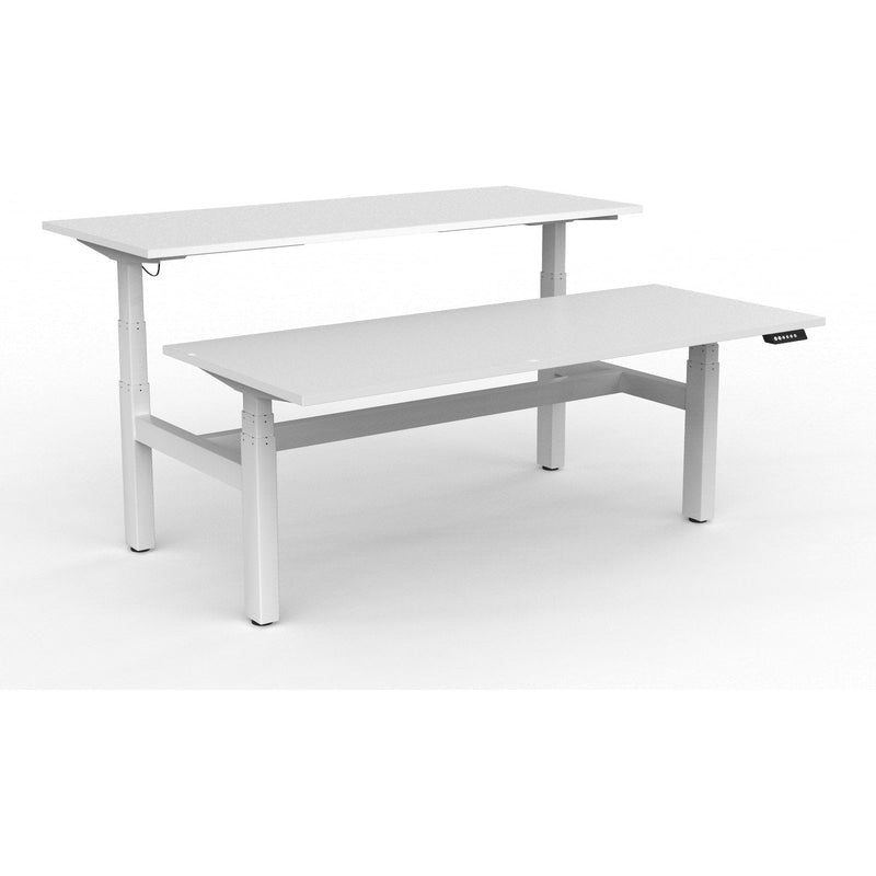 Agile+ Electric Height Adjustable 2 Person Double Sided Workstation