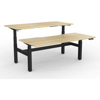 Agile+ Electric Height Adjustable 2 Person Double Sided Workstation