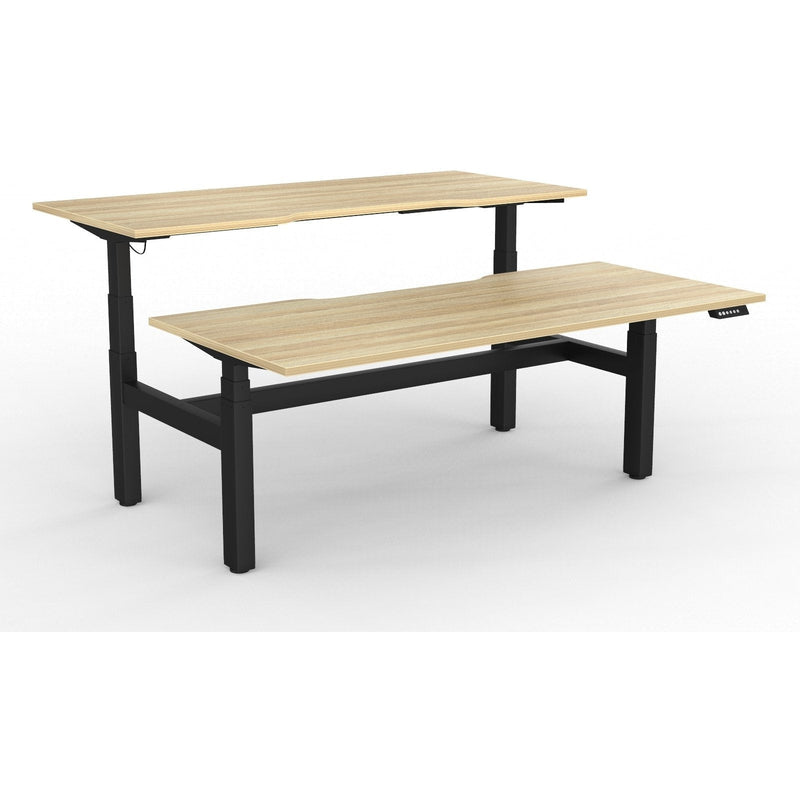 Agile+ Electric Height Adjustable 2 Person Double Sided Workstation