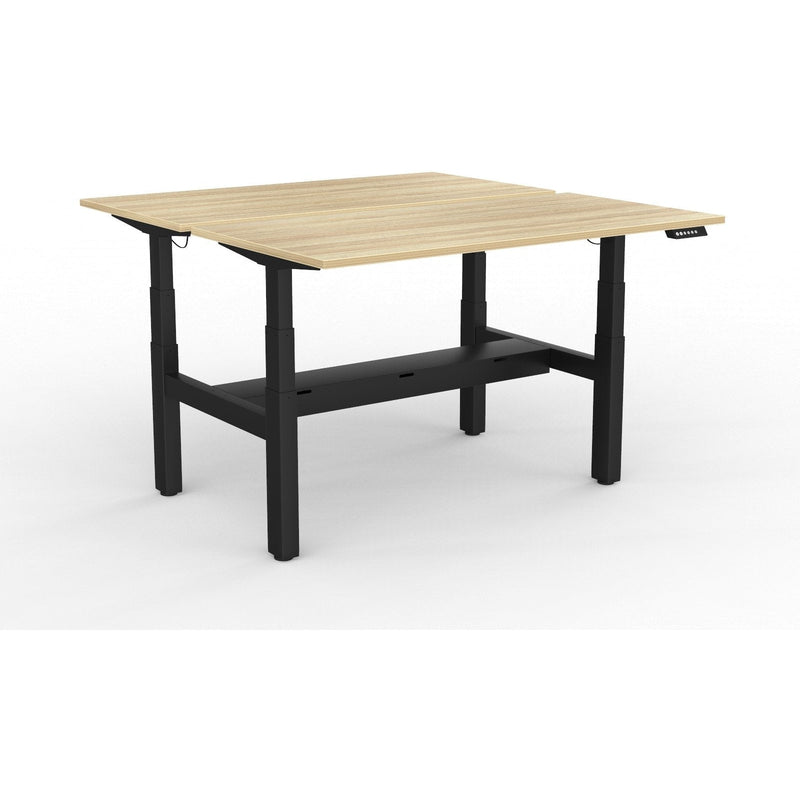 Agile+ Electric Height Adjustable 2 Person Double Sided Workstation