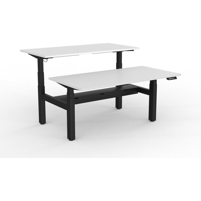 Agile+ Electric Height Adjustable 2 Person Double Sided Workstation