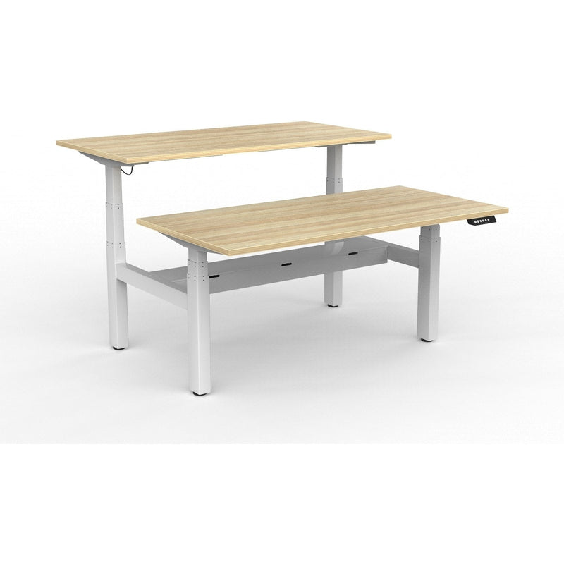 Agile+ Electric Height Adjustable 2 Person Double Sided Workstation