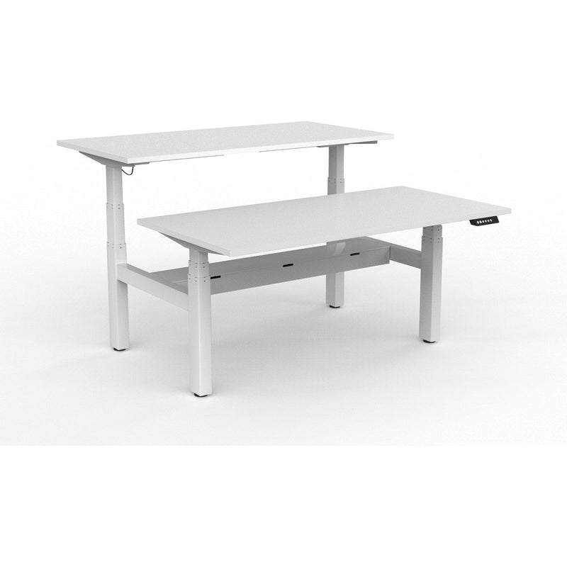 Agile+ Electric Height Adjustable 2 Person Double Sided Workstation