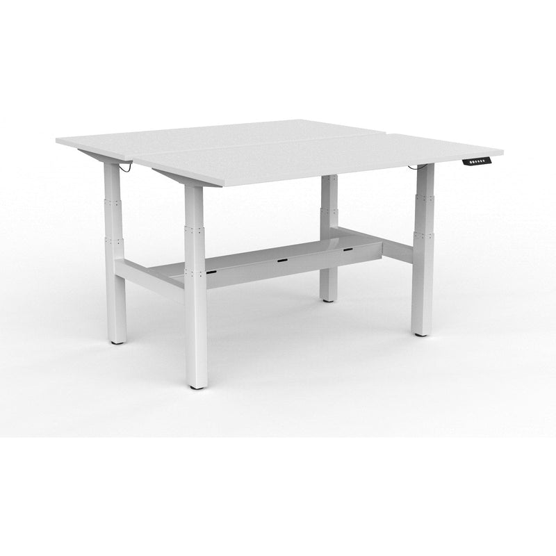 Agile+ Electric Height Adjustable 2 Person Double Sided Workstation