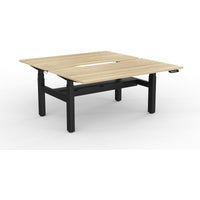 Agile+ Electric Height Adjustable 2 Person Double Sided Workstation