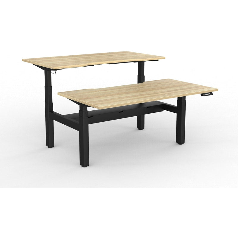 Agile+ Electric Height Adjustable 2 Person Double Sided Workstation