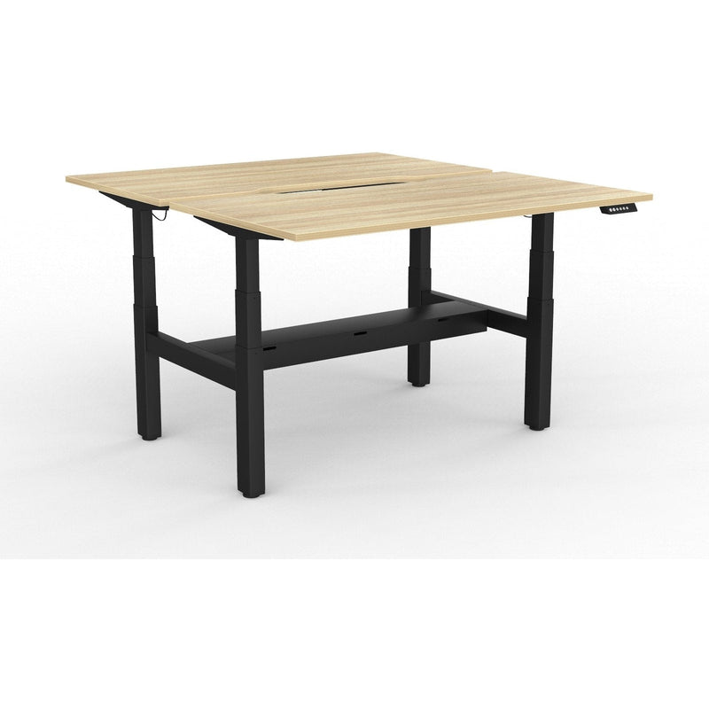 Agile+ Electric Height Adjustable 2 Person Double Sided Workstation