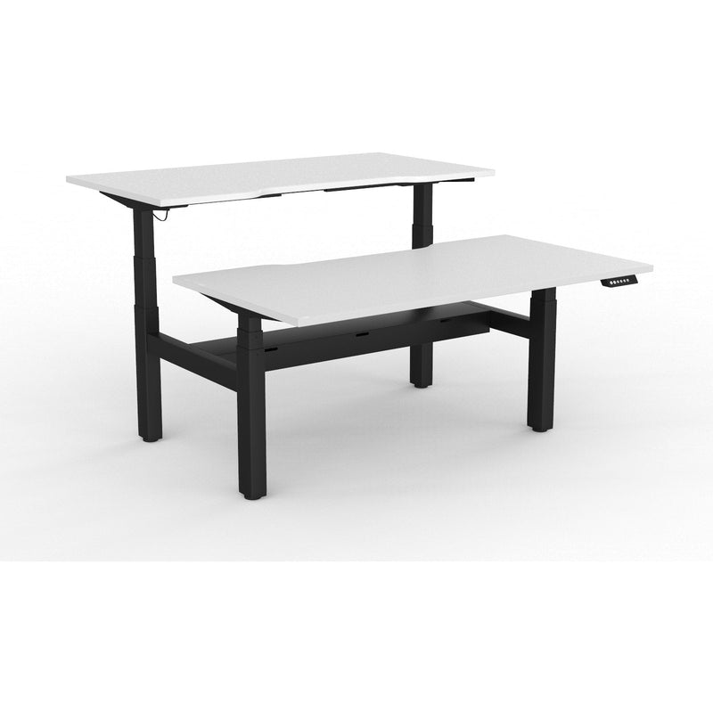 Agile+ Electric Height Adjustable 2 Person Double Sided Workstation