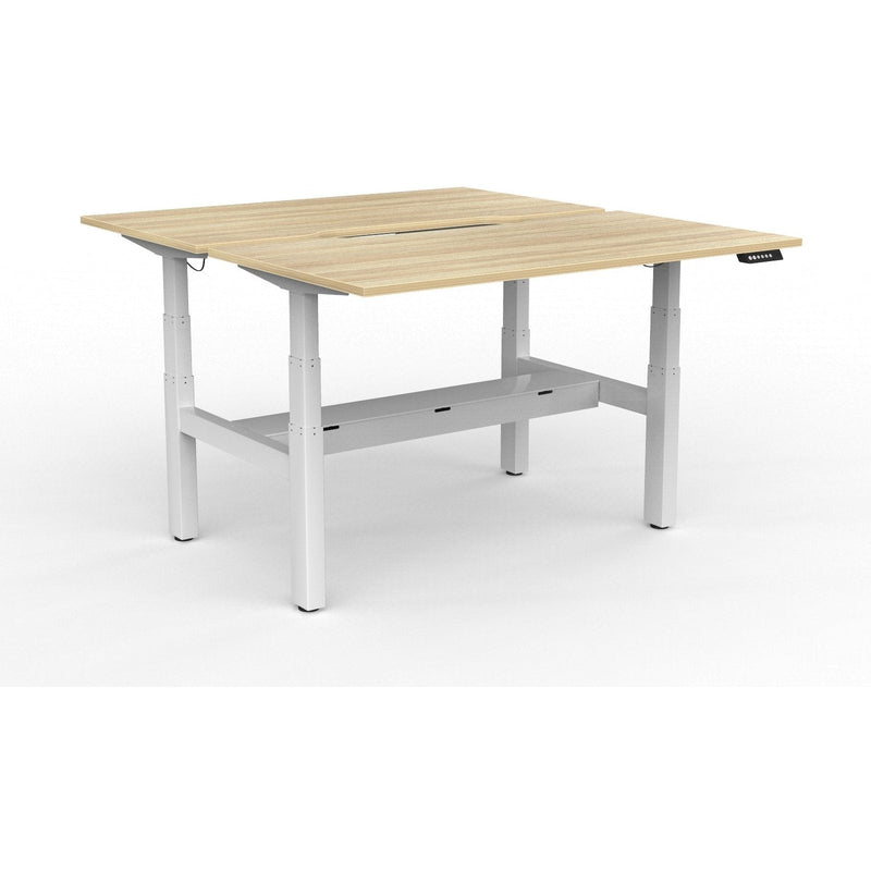 Agile+ Electric Height Adjustable 2 Person Double Sided Workstation