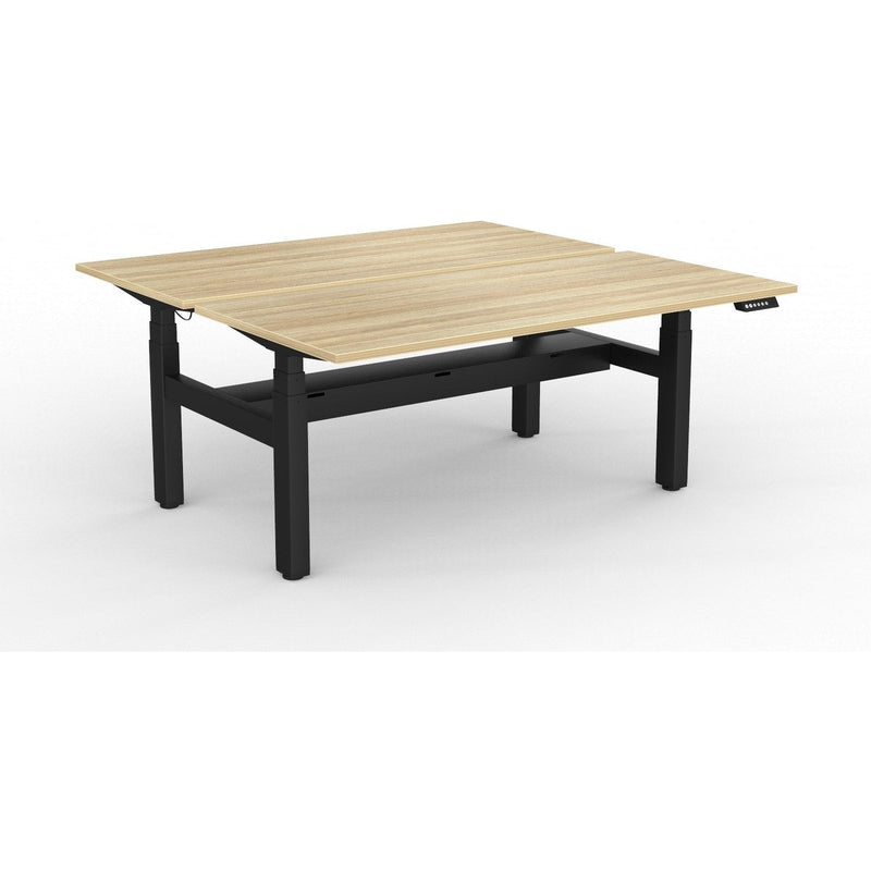 Agile+ Electric Height Adjustable 2 Person Double Sided Workstation