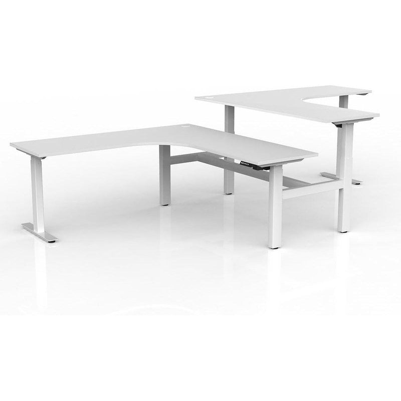 Agile Electric 2-Column 90° Shared Workstation