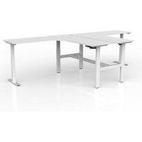 Agile Electric 2-Column 90° Shared Workstation