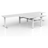 Agile Electric 2-Column 90° Shared Workstation