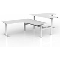 Agile Electric 2-Column 90° Shared Workstation