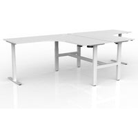 Agile Electric 2-Column 90° Shared Workstation