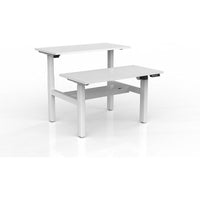 Agile 2-Column Electric Shared Desk - Cable Tray