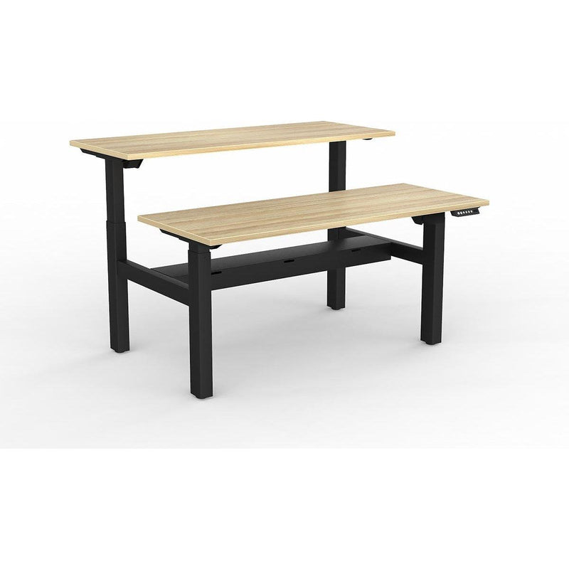 Agile 2-Column Electric Shared Desk - Cable Tray