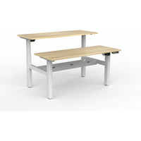 Agile 2-Column Electric Shared Desk - Cable Tray