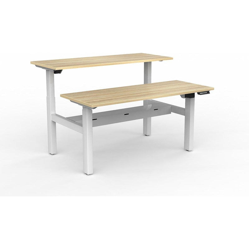 Agile 2-Column Electric Shared Desk - Cable Tray