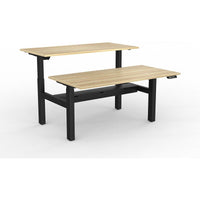 Agile 2-Column Electric Shared Desk - Cable Tray