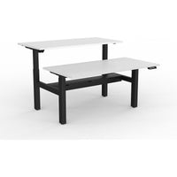 Agile 2-Column Electric Shared Desk - Cable Tray