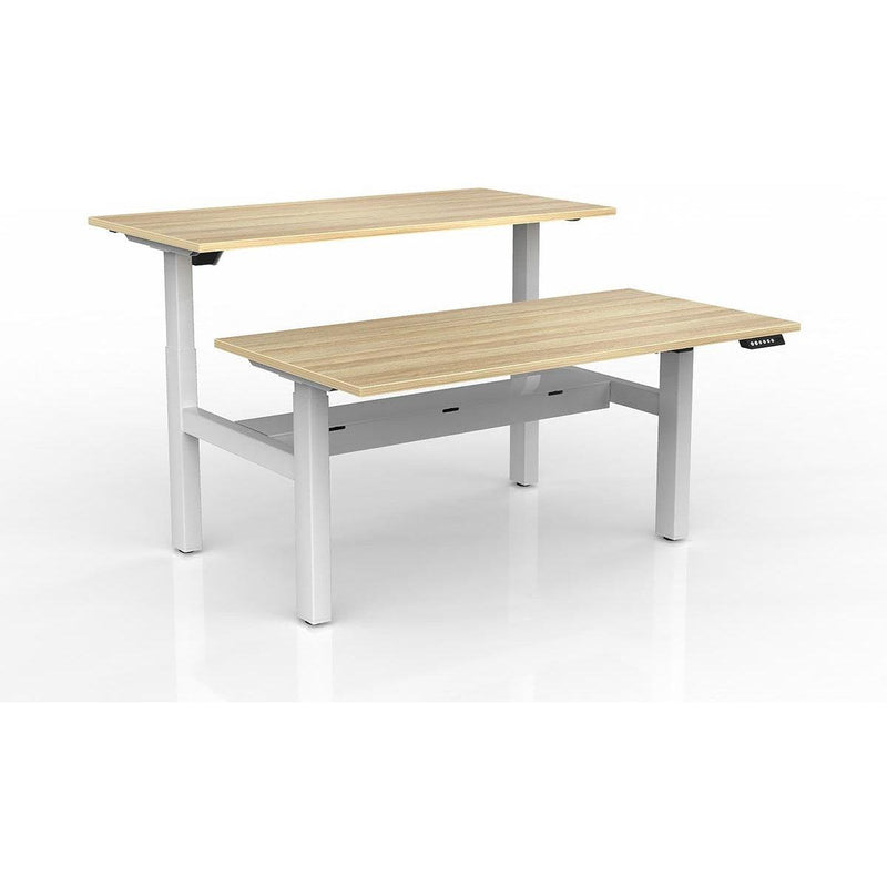 Agile 2-Column Electric Shared Desk - Cable Tray