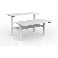 Agile 2-Column Electric Shared Desk - Cable Tray