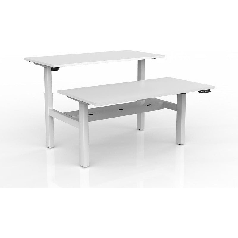 Agile 2-Column Electric Shared Desk - Cable Tray