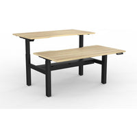 Agile 2-Column Electric Shared Desk - Cable Tray