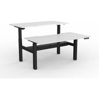 Agile 2-Column Electric Shared Desk - Cable Tray