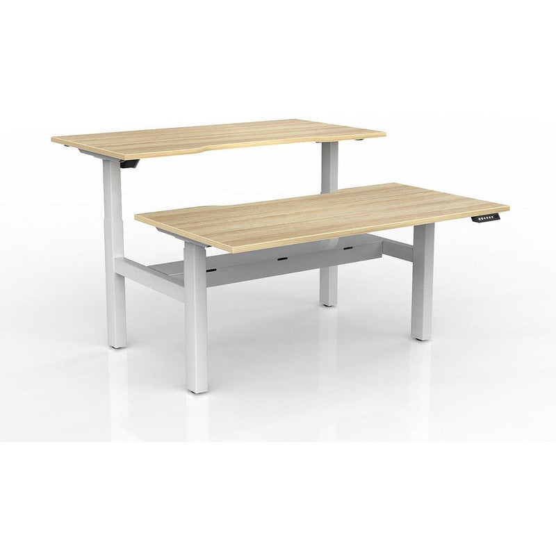 Agile 2-Column Electric Shared Desk - Cable Tray