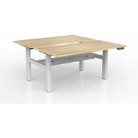 Agile 2-Column Electric Shared Desk - Cable Tray